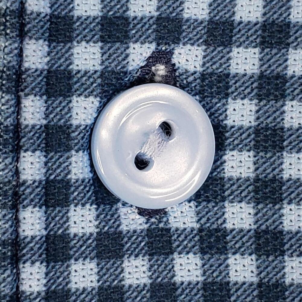 Peter Millar Shirt Summer Comfort Golf Polo Men's XL Blue Gingham SS - Picture 5 of 8